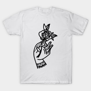 Hand and Rose T-Shirt